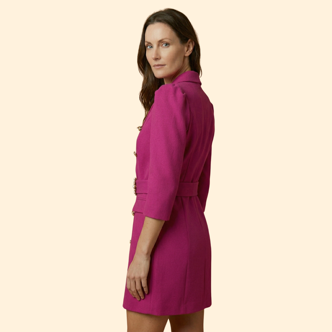 Women's Modern Blazer Dress | Tailored Mini Dress | Elegant Smart Occasion Wear | Steven & Levon