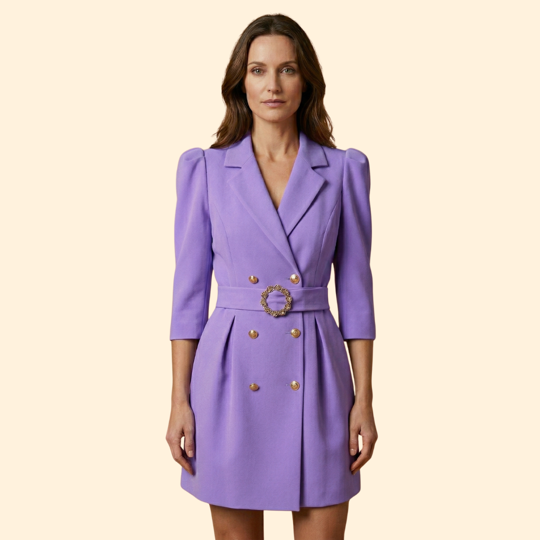 Women's Modern Blazer Dress | Tailored Mini Dress | Elegant Smart Occasion Wear | Steven & Levon
