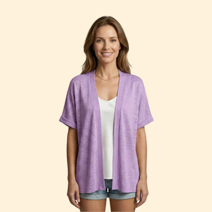 Women's Open Front Cardigan | Soft Knit Long Sleeve Layering Sweater | Steven & Levon