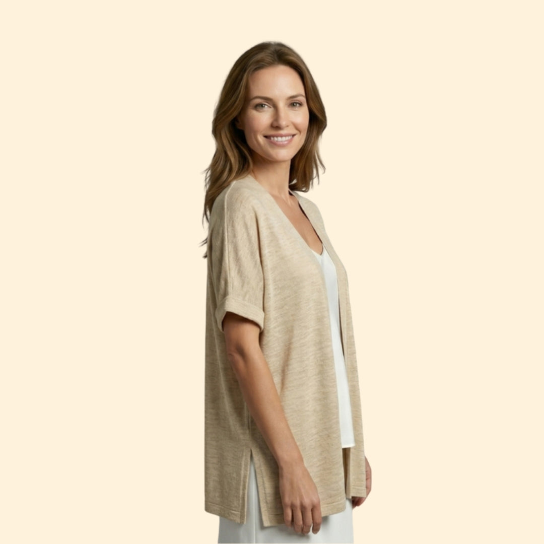 Women's Open Front Cardigan | Soft Knit Long Sleeve Layering Sweater | Steven & Levon