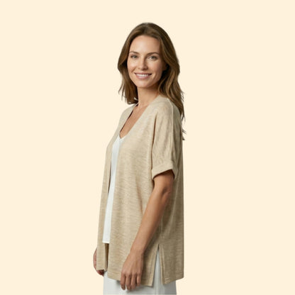 Women's Open Front Cardigan | Soft Knit Long Sleeve Layering Sweater | Steven & Levon