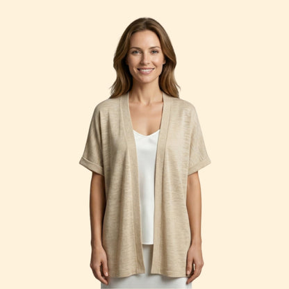 Women's Open Front Cardigan | Soft Knit Long Sleeve Layering Sweater | Steven & Levon