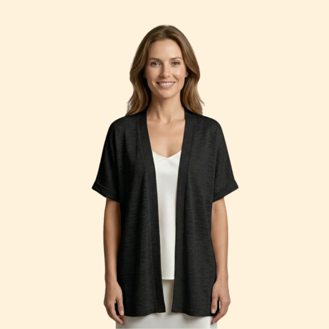 Women's Open Front Cardigan | Soft Knit Long Sleeve Layering Sweater | Steven & Levon