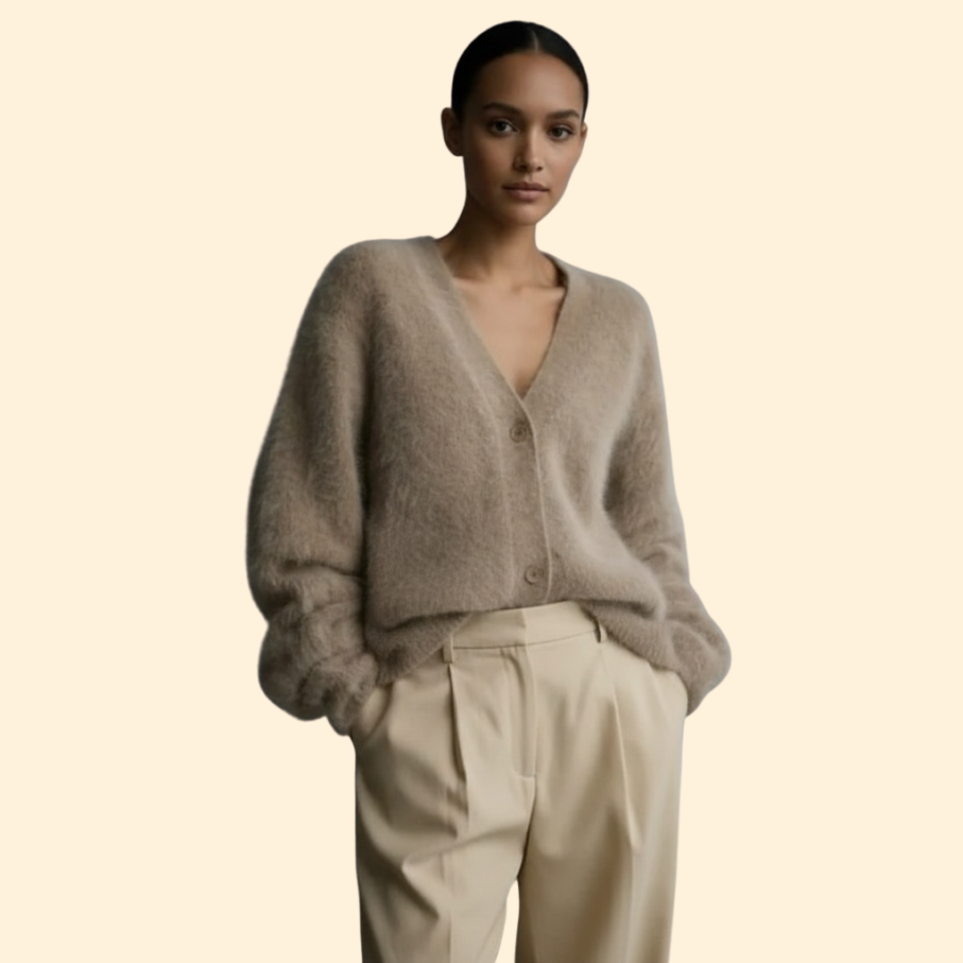 Women's Soft Knit Cardigan | Cozy Long Sleeve Layering Sweater | Steven & Levon