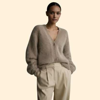 Women's Soft Knit Cardigan | Cozy Long Sleeve Layering Sweater | Steven & Levon