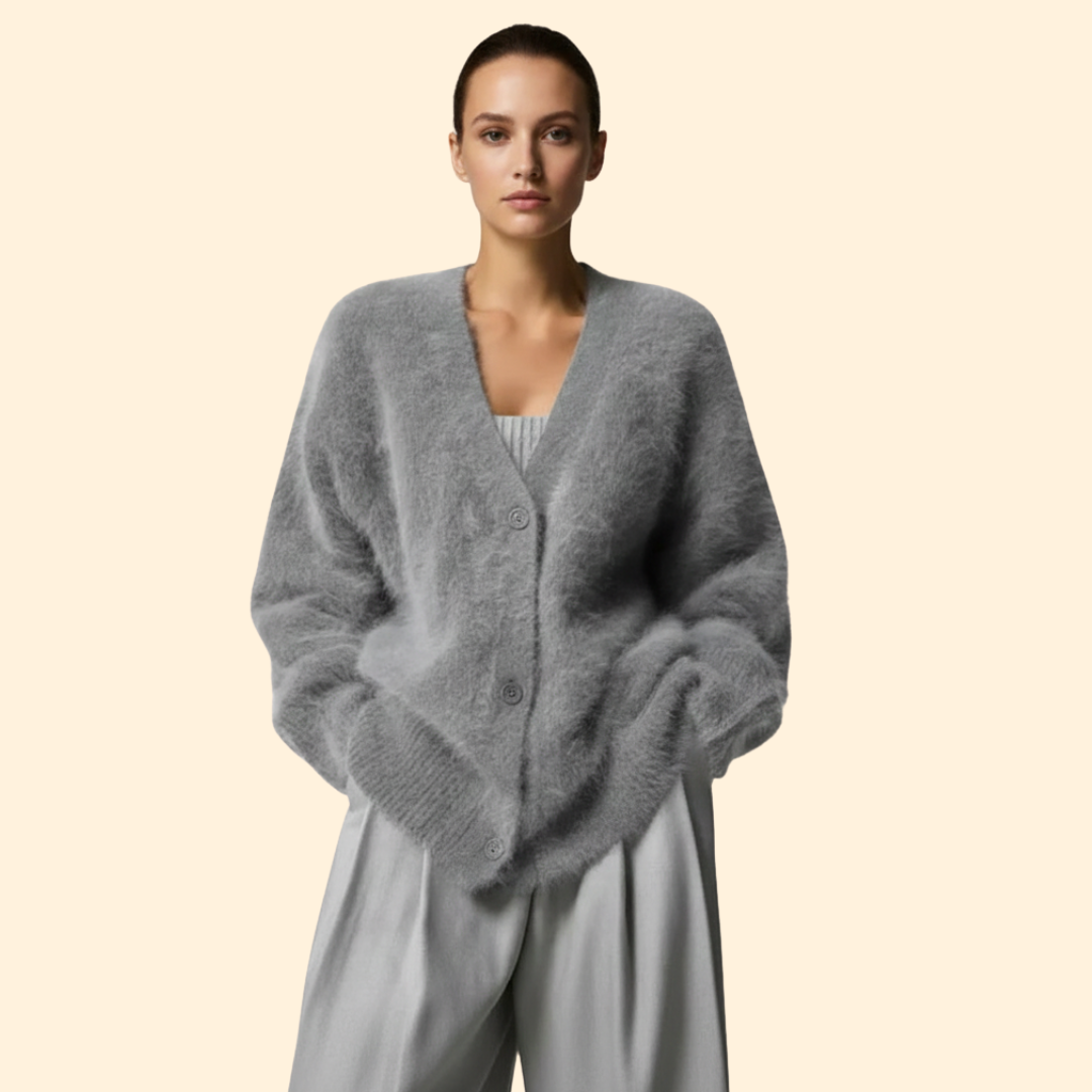 Women's Soft Knit Cardigan | Cozy Long Sleeve Layering Sweater | Steven & Levon
