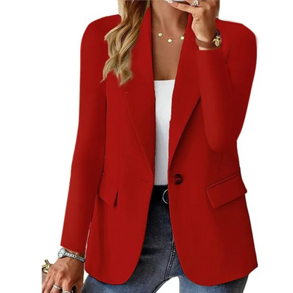 Women's Casual Long Sleeve Blazer | Women | Tailored Fabric Blend | Relaxed Fit Smart Outerwear | Steven & Levon