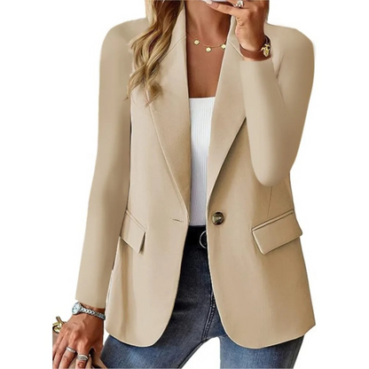 Women's Casual Long Sleeve Blazer | Women | Tailored Fabric Blend | Relaxed Fit Smart Outerwear | Steven & Levon