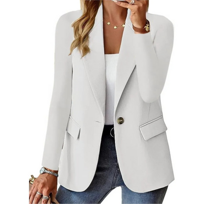 Women's Casual Long Sleeve Blazer | Women | Tailored Fabric Blend | Relaxed Fit Smart Outerwear | Steven & Levon