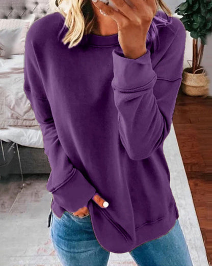 Women’s Casual Long Sleeve Sweater | Knit Pullover | Blended Fabric | Steven & Levon