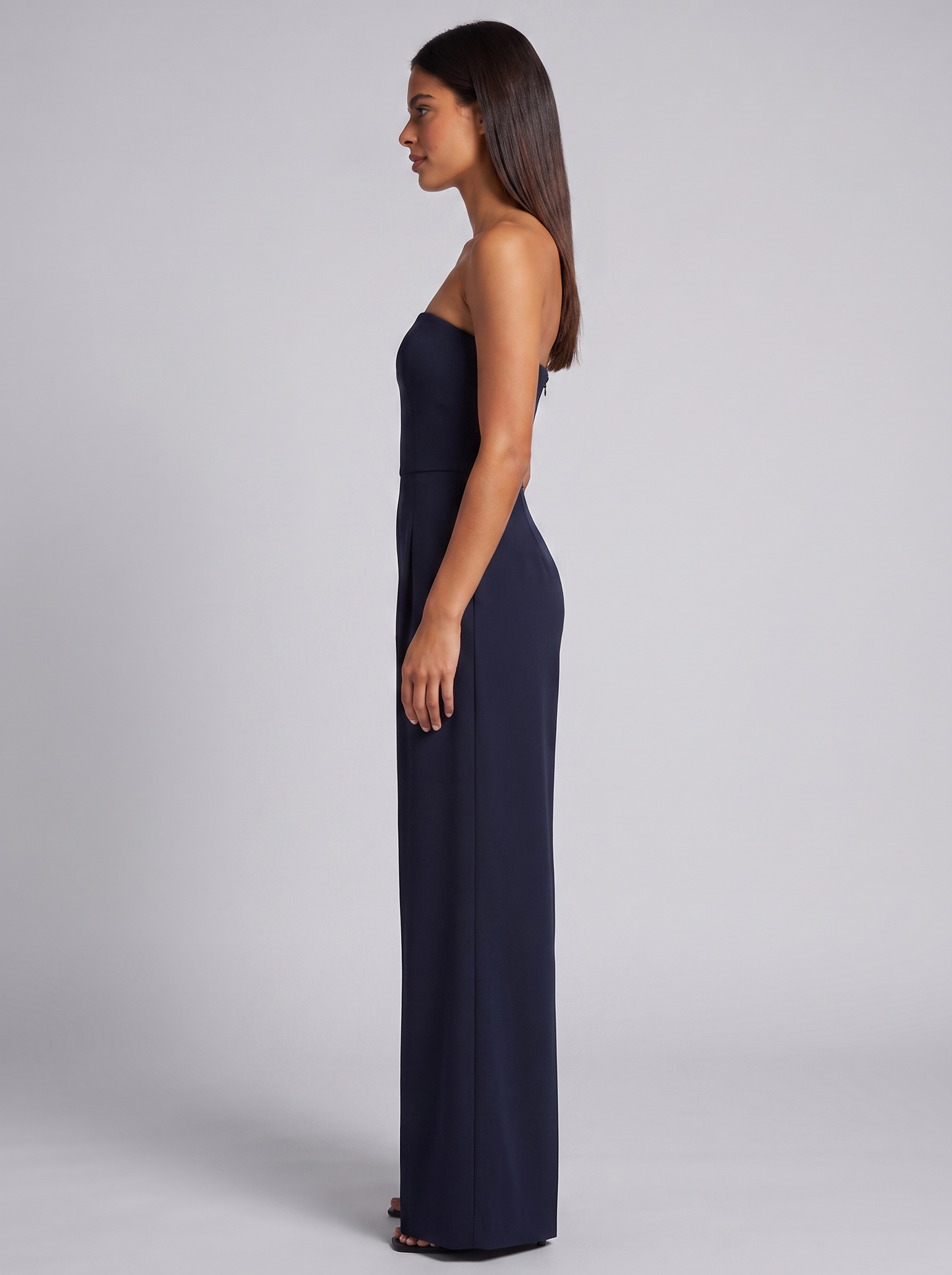 Women's Strapless Jumpsuit | Elegant Wide Leg | Pockets | Steven & Levon