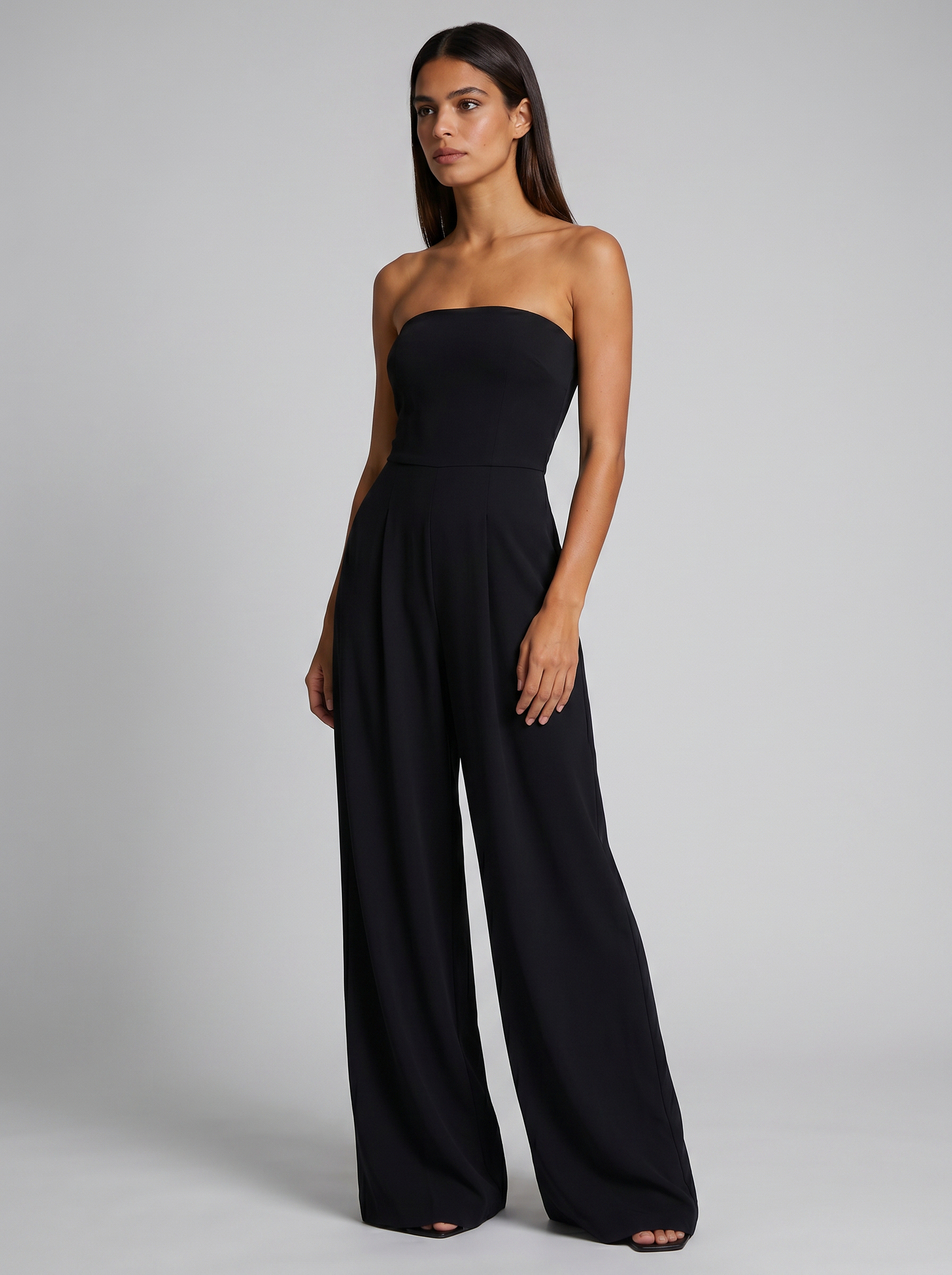 Women's Strapless Jumpsuit | Elegant Wide Leg | Pockets | Steven & Levon