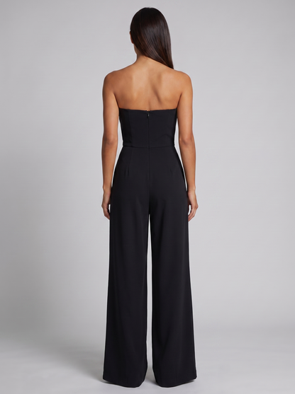 Women's Strapless Jumpsuit | Elegant Wide Leg | Pockets | Steven & Levon