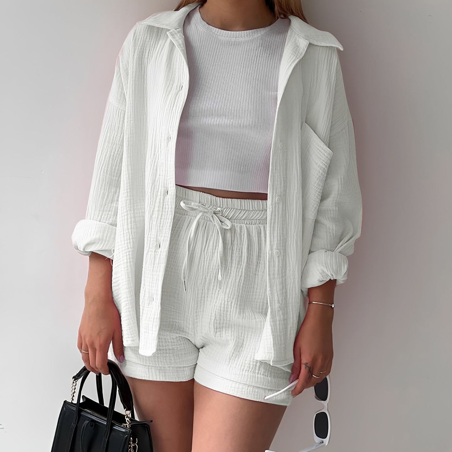 Elegant Summer Two Piece Set | Women | Lightweight Matching Co-Ord Outfit | Casual Holiday Wear | Steven & Levon