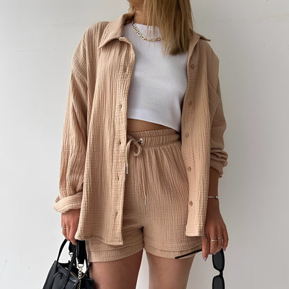 Elegant Summer Two Piece Set | Women | Lightweight Matching Co-Ord Outfit | Casual Holiday Wear | Steven & Levon
