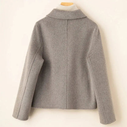 Women's Elegant Wool Coat |Women | Wool Blend | Doll Collar Tailored Winter Outerwear | Steven & Levon