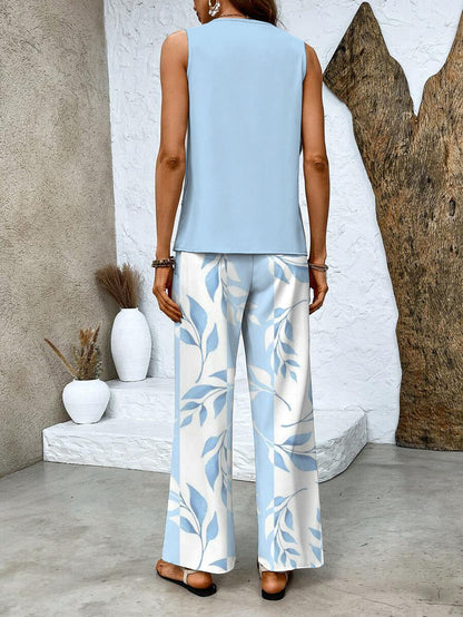 Women's Flowy Top & Relaxed Bottoms Set | Elegant Two-Piece Outfit | Steven & Levon