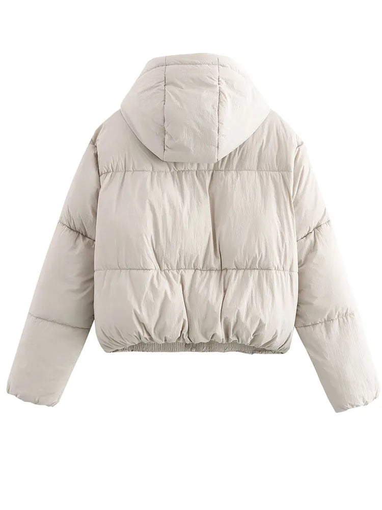 Women's Hooded Puffer Jacket | Quilted Winter Coat | Warm Insulated Outerwear | Steven & Levon