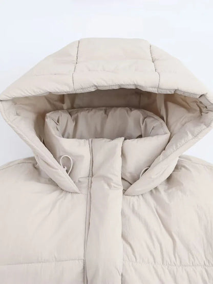 Women's Hooded Puffer Jacket | Quilted Winter Coat | Warm Insulated Outerwear | Steven & Levon