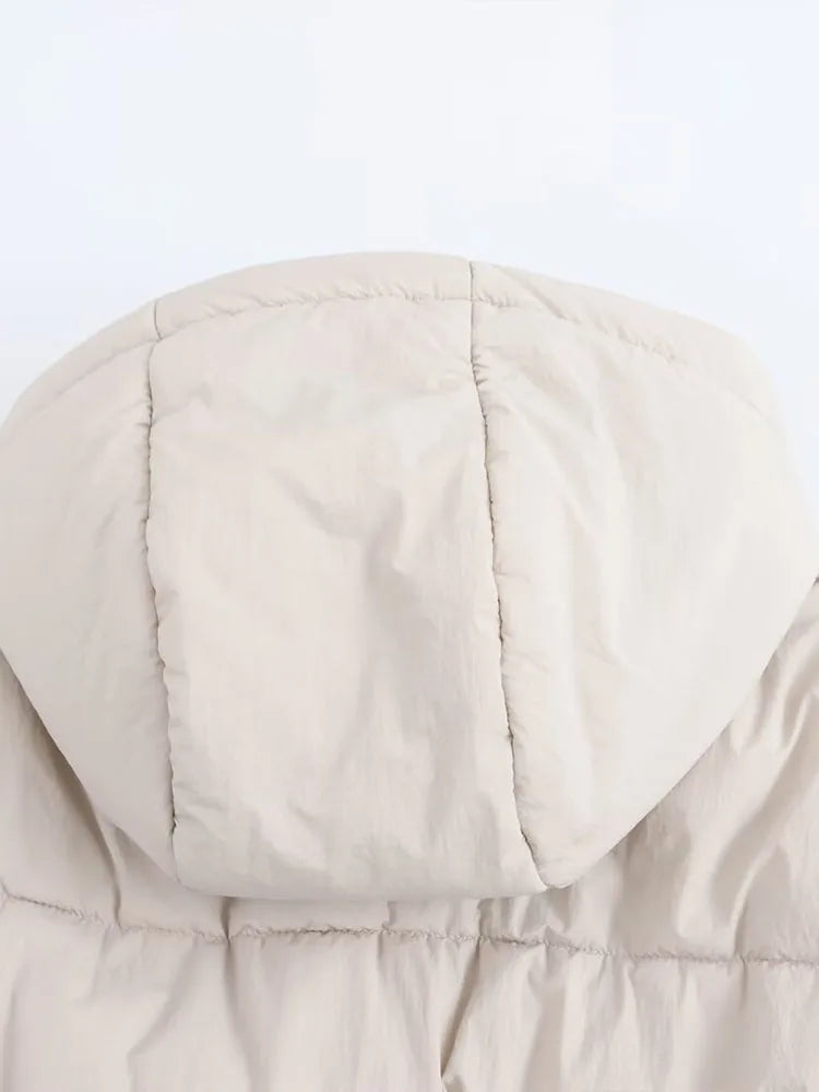 Women's Hooded Puffer Jacket | Quilted Winter Coat | Warm Insulated Outerwear | Steven & Levon