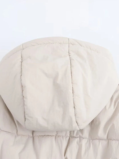 Women's Hooded Puffer Jacket | Quilted Winter Coat | Warm Insulated Outerwear | Steven & Levon