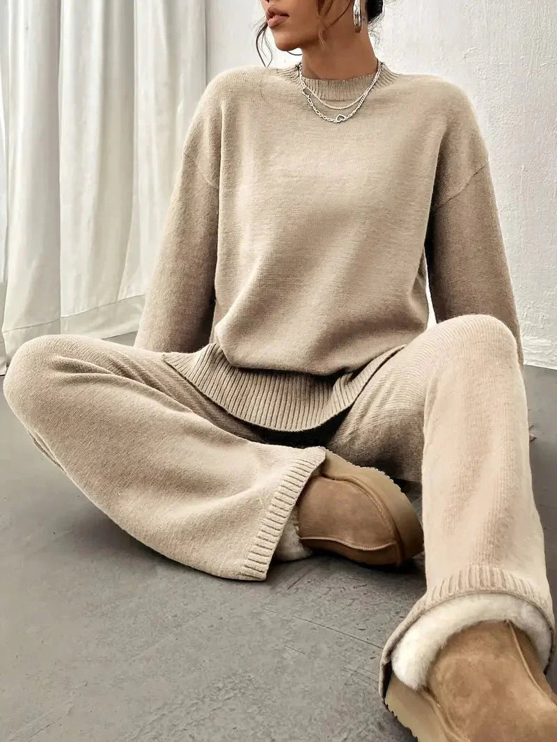 Women's Knit Lounge Set | Soft Two-Piece Outfit | Relaxed Fit | Steven & Levon