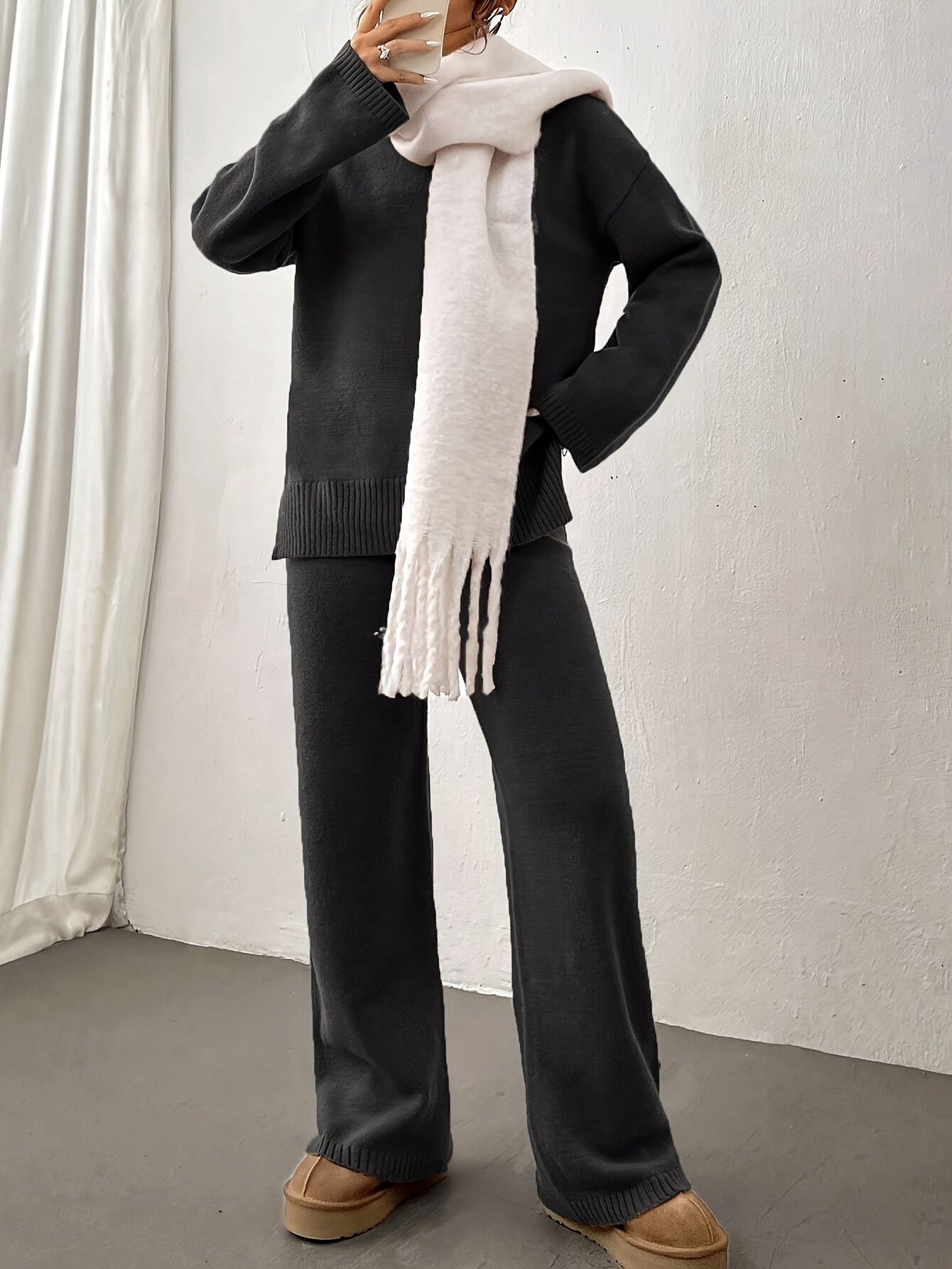 Women's Knit Lounge Set | Soft Two-Piece Outfit | Relaxed Fit | Steven & Levon