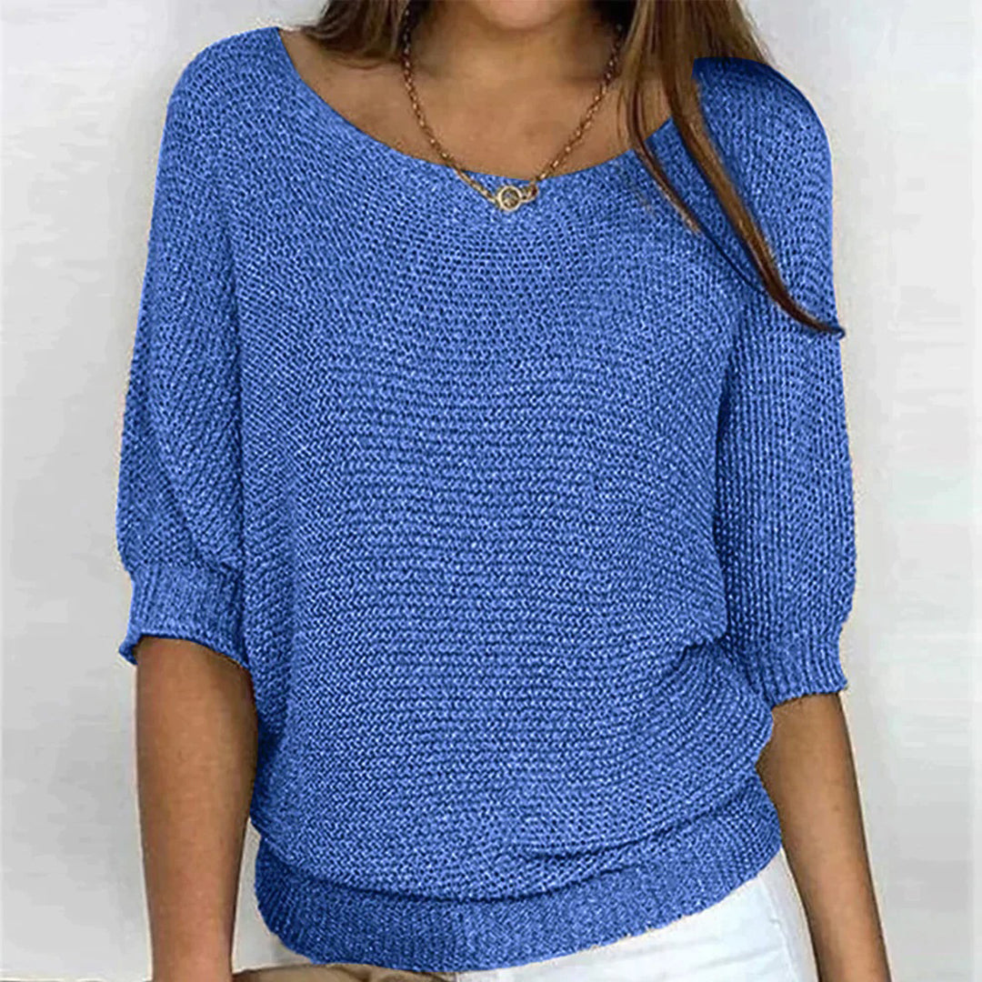 Women’s Knit Top | Elegant Knit Blouse | Breathable Stretch Fabric | Steven & Levon