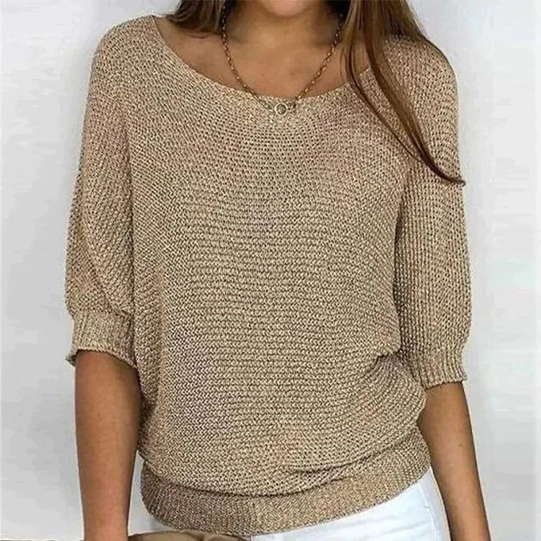 Women’s Knit Top | Elegant Knit Blouse | Breathable Stretch Fabric | Steven & Levon