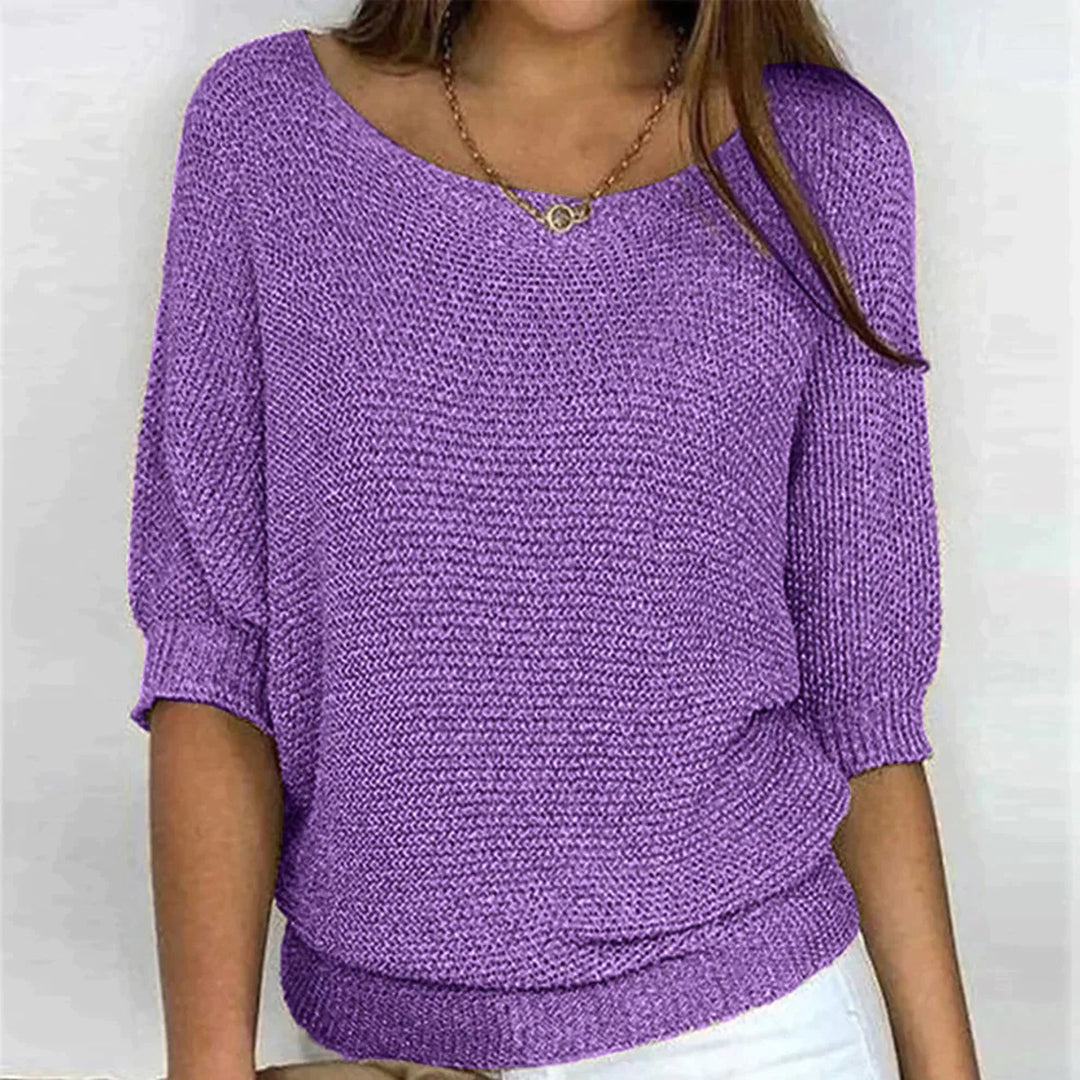 Women’s Knit Top | Elegant Knit Blouse | Breathable Stretch Fabric | Steven & Levon