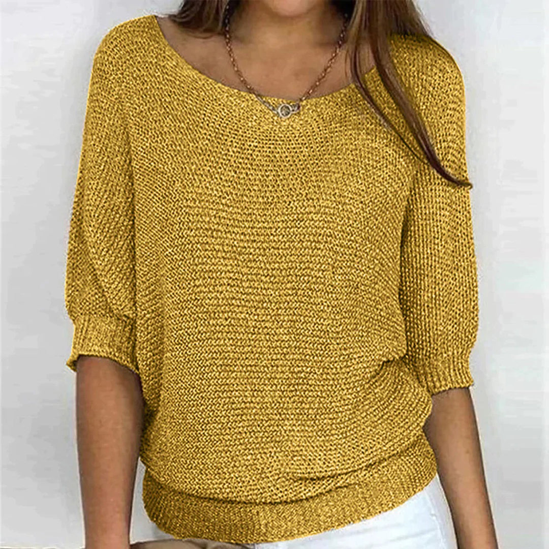Women’s Knit Top | Elegant Knit Blouse | Breathable Stretch Fabric | Steven & Levon