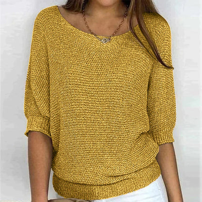 Women’s Knit Top | Elegant Knit Blouse | Breathable Stretch Fabric | Steven & Levon