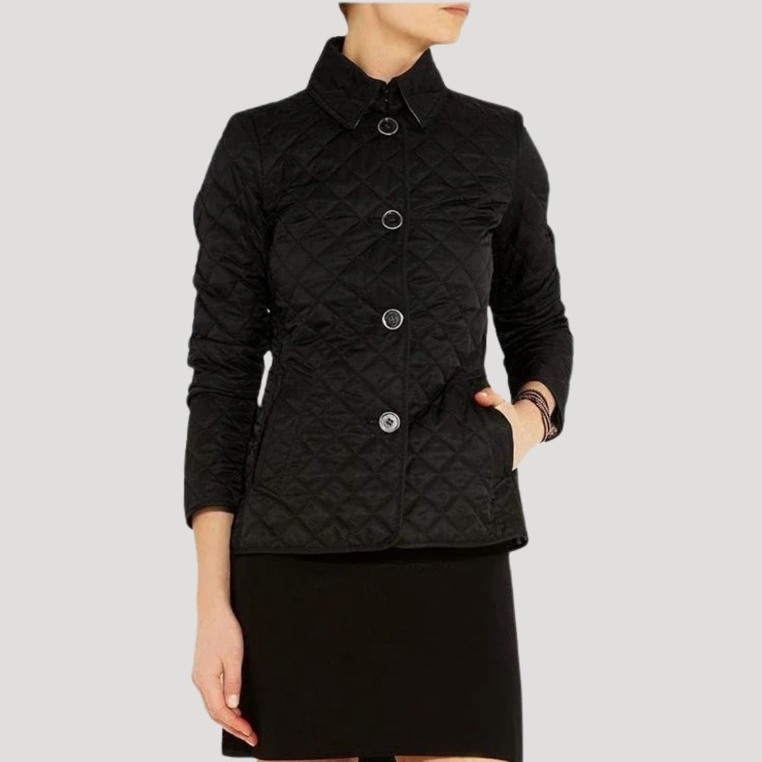 Women's Lightweight Padded Summer Jacket | Quilted Jacket | Women | Slim Fit Diamond Stitch | Steven & Levon