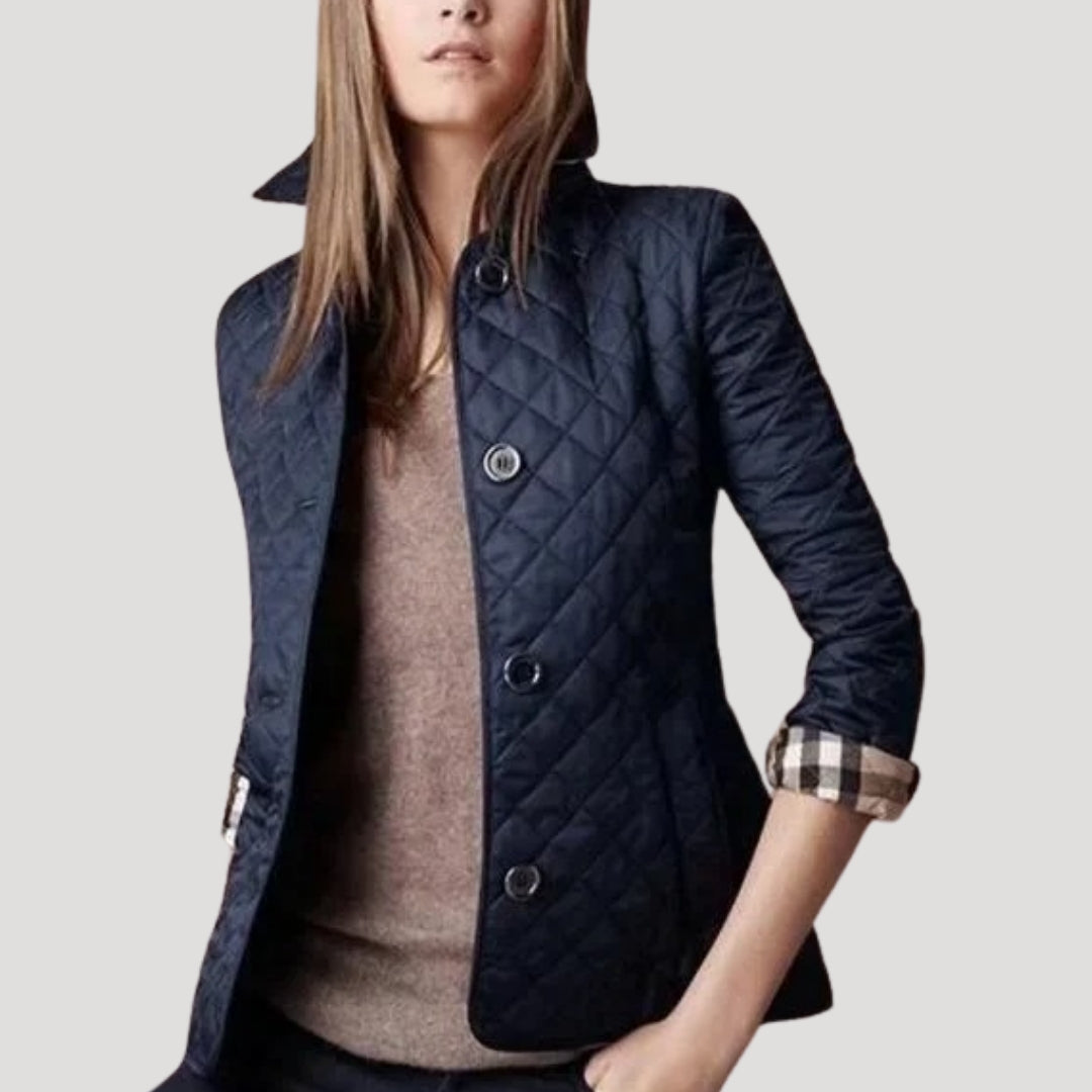 Women's Lightweight Padded Summer Jacket | Quilted Jacket | Women | Slim Fit Diamond Stitch | Steven & Levon