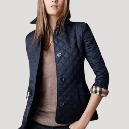 Women's Lightweight Padded Summer Jacket | Quilted Jacket | Women | Slim Fit Diamond Stitch | Steven & Levon