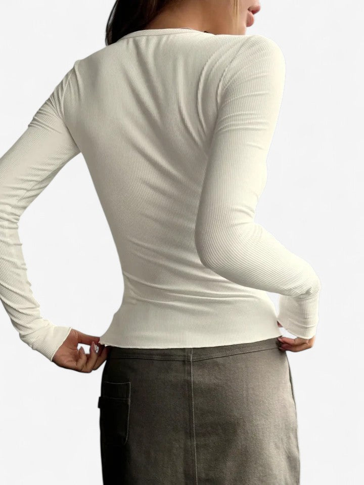 Women’s Casual Long Sleeve Shirt | Button-Up Blouse | Soft Cotton Blend | Relaxed Fit Everyday Top | Steven & Levon