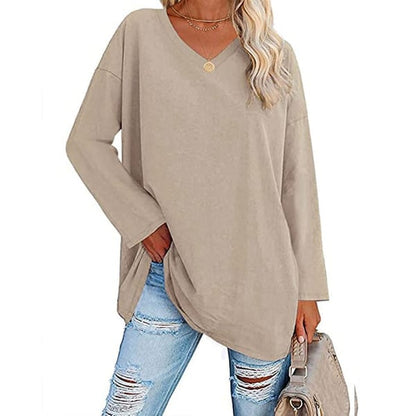 Women's Long Sleeve Shirt | Classic Modern Blouse | Lightweight Cotton Blend | Steven & Levon