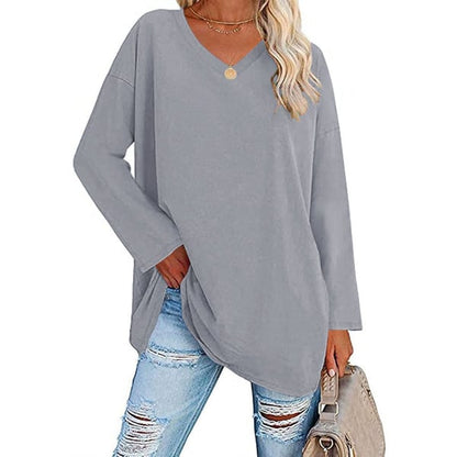 Women's Long Sleeve Shirt | Classic Modern Blouse | Lightweight Cotton Blend | Steven & Levon