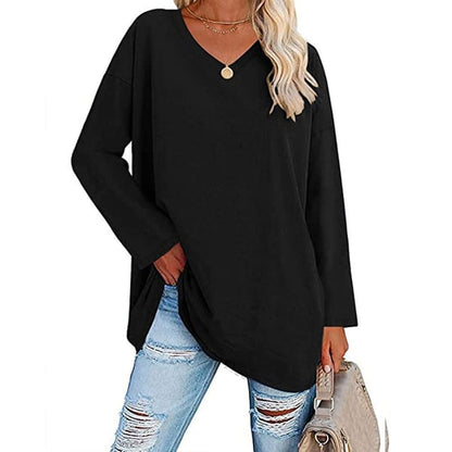 Women's Long Sleeve Shirt | Classic Modern Blouse | Lightweight Cotton Blend | Steven & Levon
