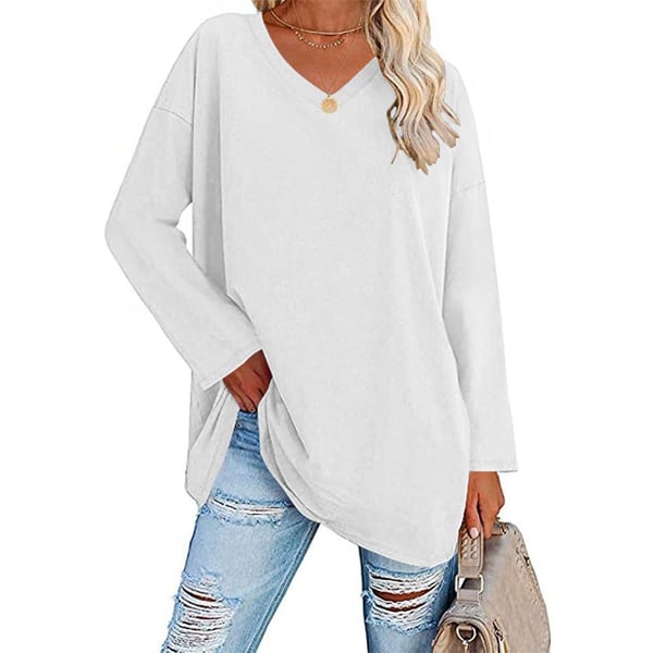 Women's Long Sleeve Shirt | Classic Modern Blouse | Lightweight Cotton Blend | Steven & Levon