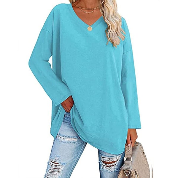 Women's Long Sleeve Shirt | Classic Modern Blouse | Lightweight Cotton Blend | Steven & Levon