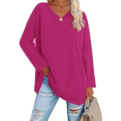 Women's Long Sleeve Shirt | Classic Modern Blouse | Lightweight Cotton Blend | Steven & Levon