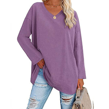 Women's Long Sleeve Shirt | Classic Modern Blouse | Lightweight Cotton Blend | Steven & Levon