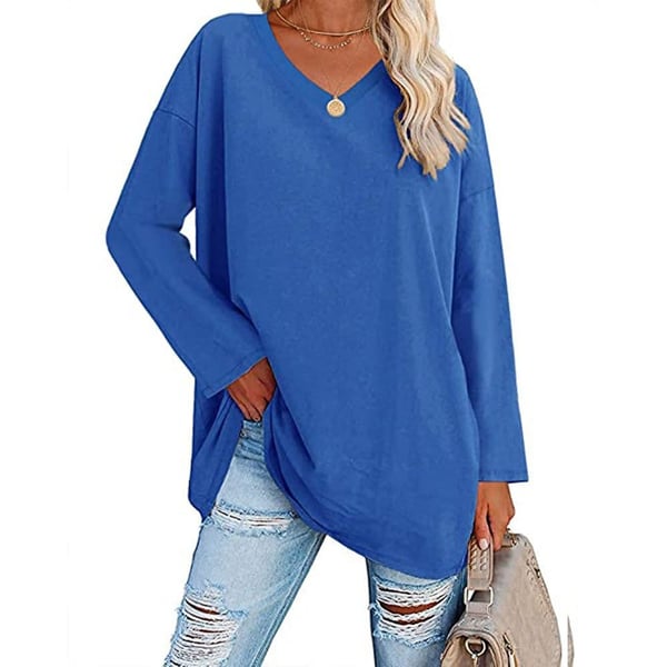 Women's Long Sleeve Shirt | Classic Modern Blouse | Lightweight Cotton Blend | Steven & Levon