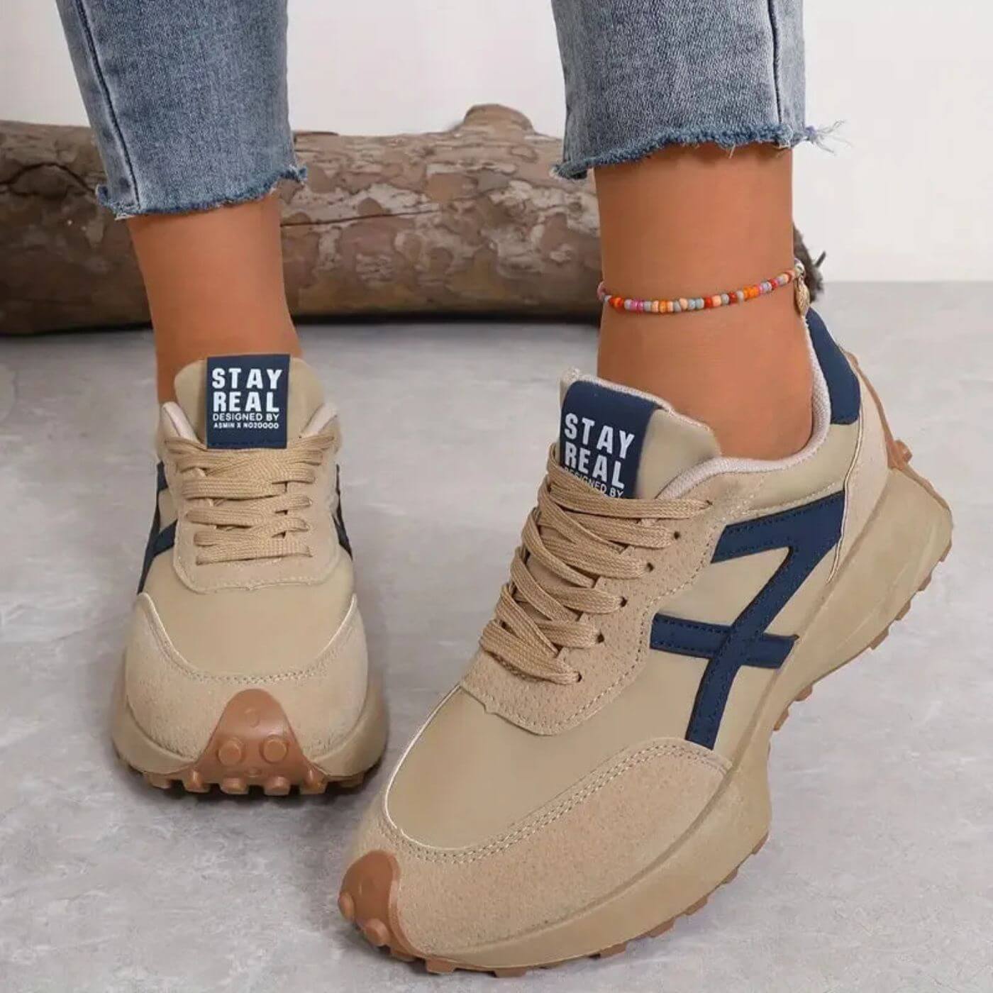 Women’s Non-Slip Sole Sneakers | Comfort Walking Shoes | Women | Breathable Lightweight Material | Slip-Resistant Sole | Steven & Levon