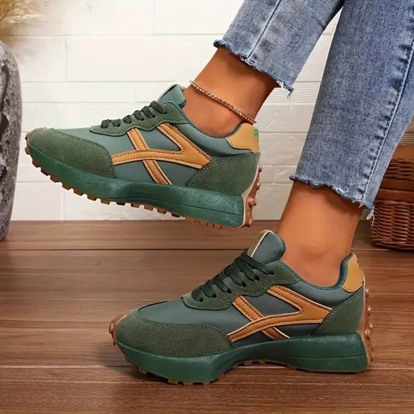 Women’s Non-Slip Sole Sneakers | Comfort Walking Shoes | Women | Breathable Lightweight Material | Slip-Resistant Sole | Steven & Levon