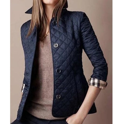 Women's Quilted Button-Up Jacket | Women | Premium Fabric | Lightweight Warm Autumn Winter Coat | Steven & Levon