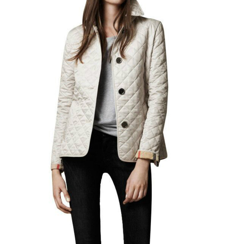 Women's Quilted Button-Up Jacket | Women | Premium Fabric | Lightweight Warm Autumn Winter Coat | Steven & Levon