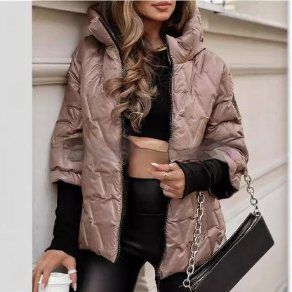 Women's Quilted Puffer Jacket | Warm Insulated Winter Coat | Lightweight Casual Outerwear | Steven & Levon