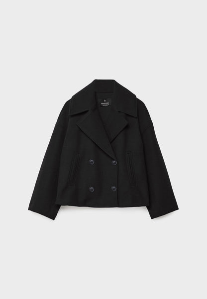 Women's Short Double Breasted Jacket | Women | Tailored Blazer Coat | Smart Casual Layering | Steven & Levon